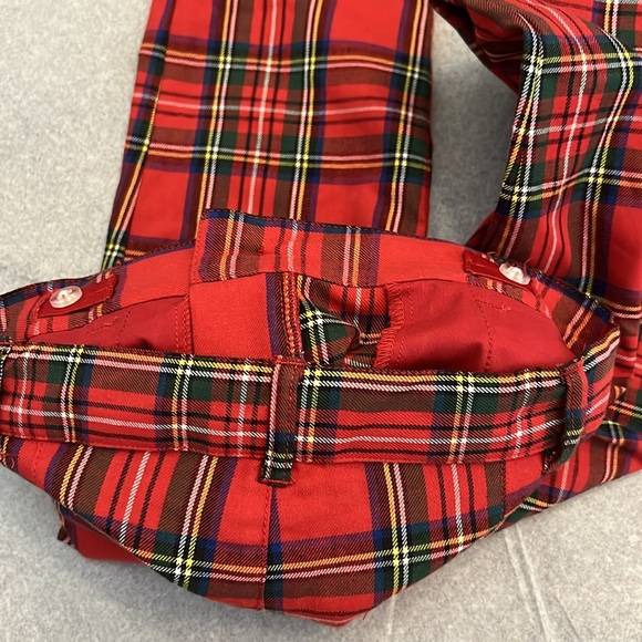 Edgehill Collection Red Plaid Pants. - Picture 3 of 9